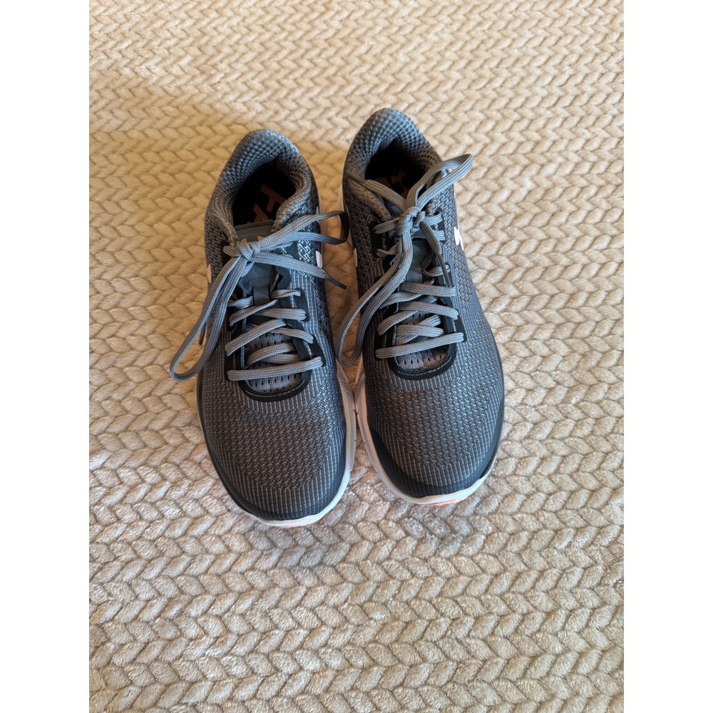 Under Armour Micro G Pursuit Grey Pink Running Shoes Womens 6.5 1285494-100